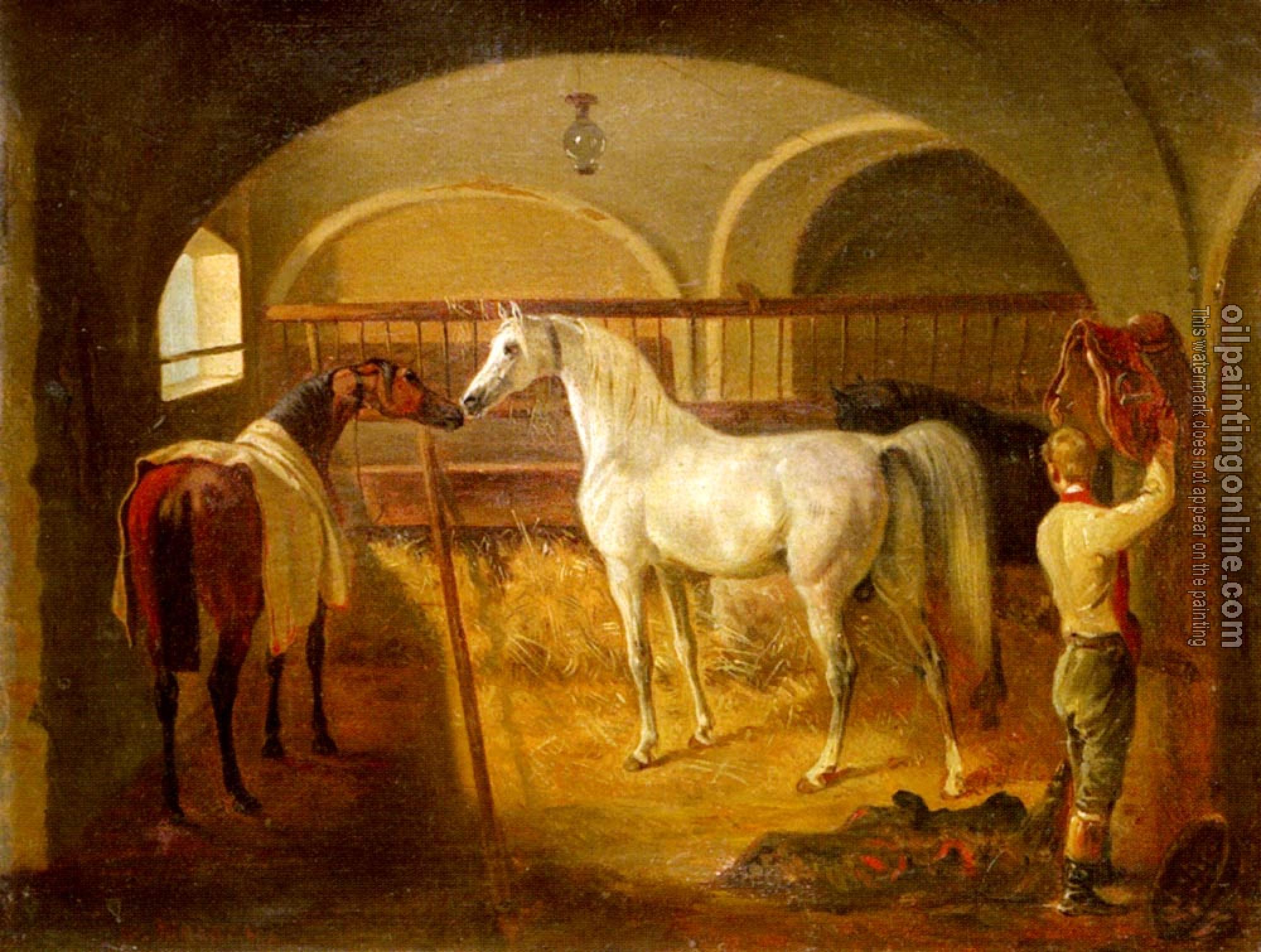 Agasse, Jacques-Laurent - Inside the Stable (Stallinneres)